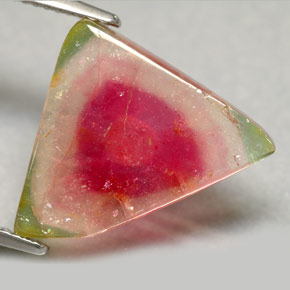 Tourmaline multicolore naturelle transparent, 7,20 ct, transparent / translucide