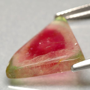 Tourmaline multicolore naturelle transparent, 7,20 ct, transparent / translucide