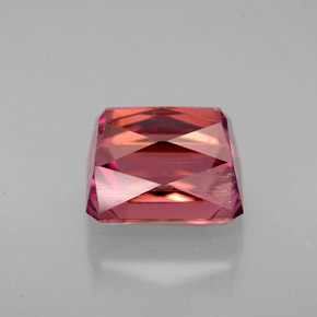 Tourmaline rose naturelle taille émeraude, 4,93 ct, VVS