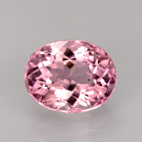 Tourmaline rose naturelle coupe ovale, 2,90 ct, VS