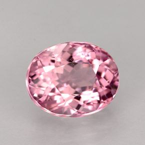 Tourmaline rose naturelle coupe ovale, 2,90 ct, VS