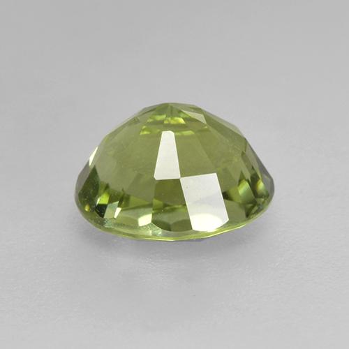 Tourmaline vert naturelle coupe ovale, 1,27 ct, VS
