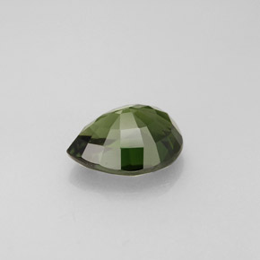 Tourmaline vert naturelle en forme de poire, 1,45 ct, VVS