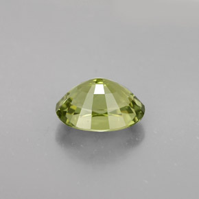 Tourmaline vert naturelle coupe ovale, 1,63 ct, VVS