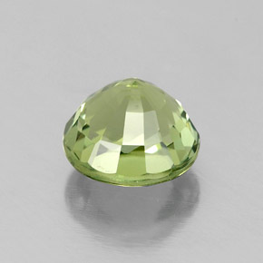 Tourmaline vert naturelle coupe roude, 1,04 ct, VVS