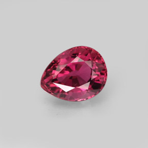 Tourmaline rose naturelle en forme de poire, 1,24 ct, VVS