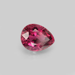 Tourmaline rose naturelle en forme de poire, 1,24 ct, VVS