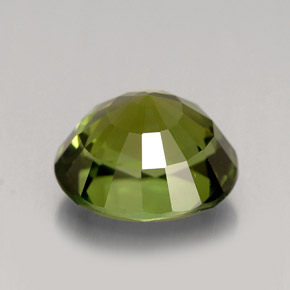 Tourmaline vert naturelle coupe ovale, 3,15 ct, VVS