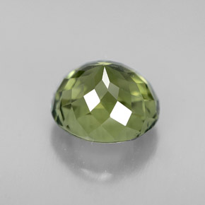 Tourmaline vert naturelle coupe ovale, 3,10 ct, VVS-VS