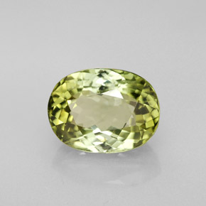 Tourmaline vert naturelle coupe ovale, 3,18 ct, VVS-VS