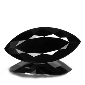 Tourmaline noir naturelle marquise, 4,97 ct, opaque