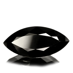 Tourmaline noir naturelle marquise, 4,97 ct, opaque