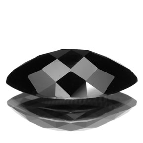 Tourmaline noir naturelle marquise, 4,97 ct, opaque