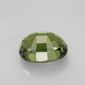 Tourmaline vert naturelle coupe ovale, 3,72 ct, VVS