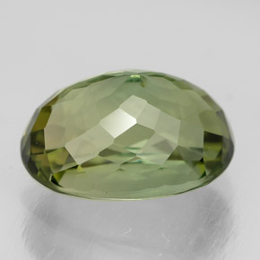 Tourmaline vert naturelle coupe ovale, 3,74 ct, VVS-VS