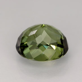 Tourmaline vert naturelle coupe ovale, 4,07 ct, VVS-VS