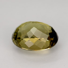 Tourmaline jaune naturelle coupe ovale, 4,00 ct, VVS-VS