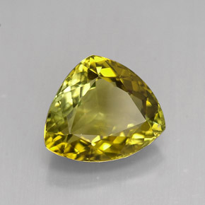Tourmaline multicolore naturelle trillion, 4,12 ct, VVS