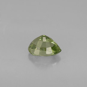 Tourmaline vert naturelle en forme de poire, 0,73 ct, VVS