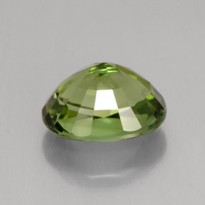 Tourmaline vert naturelle coupe ovale, 2,37 ct, VVS