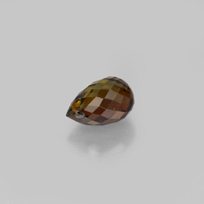Tourmaline orange naturelle briolette, 0,89 ct, VS