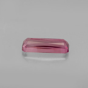 Tourmaline rose naturelle taille émeraude, 0,81 ct, VVS-VS
