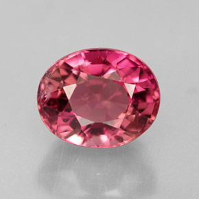 Tourmaline rose naturelle coupe ovale, 1,45 ct, VS-SI