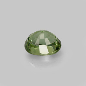Tourmaline vert naturelle coupe ovale, 1,21 ct, IF