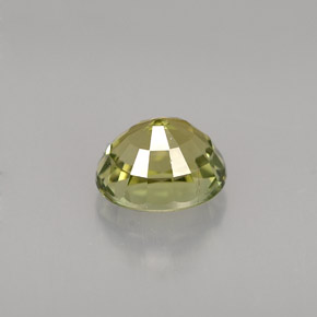 Tourmaline vert naturelle coupe ovale, 1,29 ct, VVS