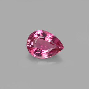 Tourmaline rose naturelle en forme de poire, 0,90 ct, VVS