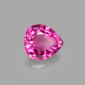 Tourmaline rose naturelle en forme de poire, 1,61 ct, VS
