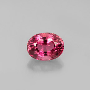 Tourmaline rose naturelle coupe ovale, 1,08 ct, VVS-VS
