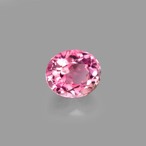 Tourmaline rose naturelle coupe ovale, 1,22 ct, VVS-VS
