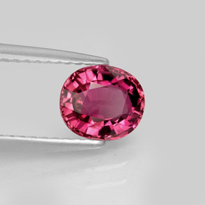 Tourmaline rose naturelle coupe ovale, 1,01 ct, VVS