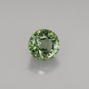 Tourmaline vert naturelle coupe roude, 1,08 ct, VVS
