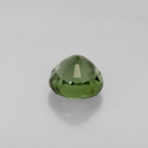 Tourmaline vert naturelle coupe roude, 1,18 ct, VVS