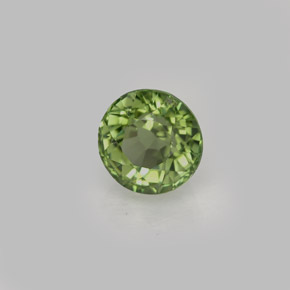 Tourmaline vert naturelle coupe roude, 1,00 ct, VS-SI