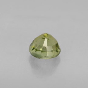 Tourmaline vert naturelle coupe roude, 1,09 ct, VVS