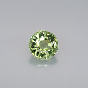 Tourmaline vert naturelle coupe roude, 0,88 ct, VVS
