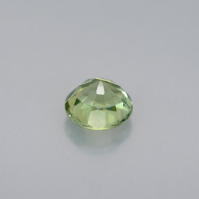 Tourmaline vert naturelle coupe roude, 0,88 ct, VVS