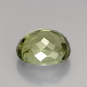 Tourmaline vert naturelle coupe ovale, 4,12 ct, VVS