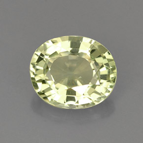 Tourmaline vert naturelle coupe ovale, 1,16 ct, IF