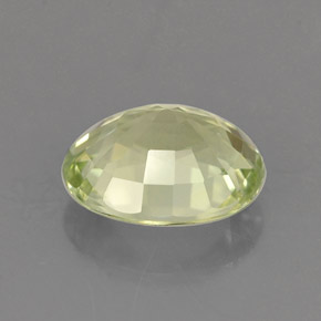 Tourmaline vert naturelle coupe ovale, 1,16 ct, IF