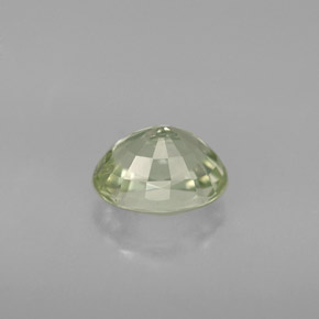 Tourmaline vert naturelle coupe ovale, 1,10 ct, VS