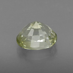 Tourmaline vert naturelle coupe ovale, 1,15 ct, IF