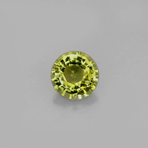 Tourmaline vert naturelle coupe roude, 0,75 ct, VVS-VS