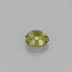 Tourmaline vert naturelle coupe roude, 0,75 ct, VVS-VS