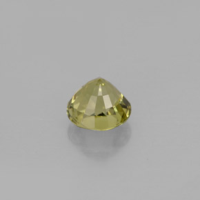 Tourmaline vert naturelle coupe roude, 0,86 ct, VVS