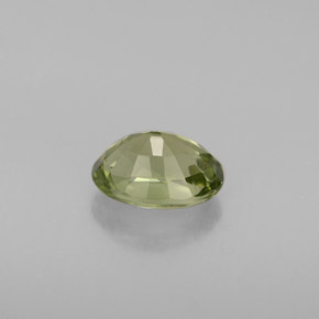 Tourmaline vert naturelle coupe ovale, 0,95 ct, VVS