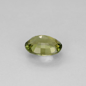 Tourmaline vert naturelle coupe ovale, 0,88 ct, VVS-VS